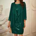 Grace Karin Green Sheer Cardigan (2XL)