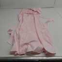 ZESICA Women's 2025 Summer Sleeveless Halter Neck Ruffle Tiered Layed Chiffon Flowy Swing Long Midi Dress S