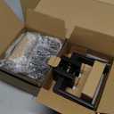 Estmoon 2 Pack Passage Door Levers, Matte Black Door Knobs Interior Square Door Handles, Heavy Duty Non-Locking Leversets Hall Closet Handles, Reversible for Right & Left Sided Doors