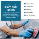 Fiberglass Chopped Strand Mat, 4 Wide *10 Yards, 1.5 oz, Includes One Pair of Gloves, Ideal for Heavy-Duty Repairs, for Structural Reinforcement & Repair Kits, Easy to Use