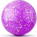Soccer Balls Size 3, Sparkle Soccer Ball for Girls Kids 3-8 4-6 6-8 Glitter Outdoors Sports Recreation Playing Ball for Birthday Easter Soccer Gifts