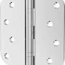 Hinges, 3 Pack Door Hinges Stainless Steel Hinges 4" Heavy Duty Hinge Ball Bearing Door Hinge with Rounded 5/8-Inch Radius Corners Thickness 3mm Hinges Heavy Duty Exterior Door Hinges