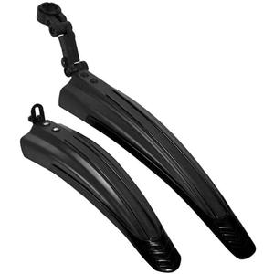 BlueSunshine Adjustable Road Mountain Bike Bicycle Cycling Tire Front/Rear Mud Guards Mudguard Fenders Set (All Black)