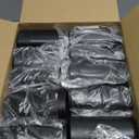 50 Pack Black Empty Deodorant Containers, 75ml/2.5oz, Bottom Filling, Refillable Deodorant Tubes Lipstick Balm Tubes Twisted, Plastic Oval for Homemade DIY Aromatherapy, Balm, Lotion