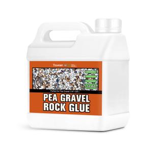 Teexpert Rock Glue for Landscaping: 32oz Pea Gravel Binder for Small Stones, Pebbles & Tiny Rocks Strong Adhesion to Keep Rocks in Place, Weatherproof for Outdoor Garden, Yard, Patio & Walkways
