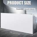 Threehoney 1 Pc White Hdpe Sheet 1/4" Thick, 12" x 36" Hdpe Plastic Sheet Polyethylene Board Flexible Solid Plastic Block for DIY Projects Crafts Machining Home