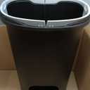 Rubbermaid Classic Step-On Trash Can with Lid, 13-Gallon, Black, Easy Clean Wastebasket for Home/Kitchen/Bedroom/Office/Garage