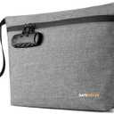 Smell Proof Bag, Odor Proof Bag with Combination Lock, Durable Smell Proof Container with Carbon Lining, Secure Odorless Travel Pouch for Home & On-the-Go (Grey)