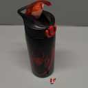 Zak Designs Marvel Spider-Man Water Bottle for Travel and At Home, 19 oz Vacuum Insulated Stainless Steel with Locking Spout Cover, Built-In Carrying Loop, Leak-Proof Design (Miles Morales)