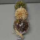 3.5inch Decorative Balls Bowl/Tray &Floral Orb/Ball with Dried Potpourri, Artificial Decorative Balls for Vase Bowl Filler Table Decor for Home,Spa,Reiki, Set of 3