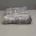 Rugcomf Runner Rug 2'6''x8' Hallway Washable Boho Soft Area Rug Non-Slip Faux Wool Vintage for Kitchen, Entryway, Laundry, Bedroom, Indoor (Grey and White)