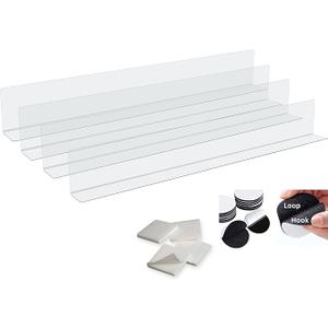 Under Couch Blocker for Pets & Toys - Durable PVC Under Couch Toy Blocker w/ 12 Interlocking Velcro Straps & 16 Adhesives - Trimmable Bed Gap Blocker - Couch Accessories Compatible w/All Couches