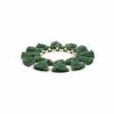 Boho Christmas Garland Vintage 20 inch Green
