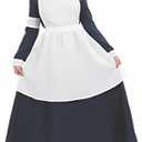 Fun Shack Florence Nightingale Costume - Civil War Nurse Apron, Vintage Nurse Uniform M