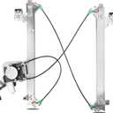 Rear Power Window Regulator Passenger Side with Motor Assembly Replacement for Chevy Silverado Suburban 1500 2500 GMC Sierra Yukon Cadillac Escalade 2000 2001 2002 2003 2004 2005 2006, Right, 741-579