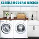ROYXEN Washer Dryer Countertop, Laundry Countertop Solid Wood, Countertop for All Front-Loaded Washing Machine and Dryer, Extra Room for Laundry Room, Walnut Color