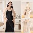 Ladiery Shawl for Women - Shawls and Wraps for Evening Dresses Chiffon Shawl and Formal Wedding Party and Gifts for Women (78" x 28" / 200 cm x 70 cm, Beige)