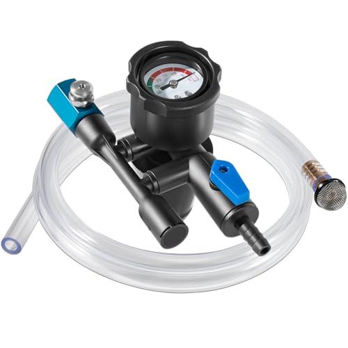 sevencow 75260 Coolant Refiller Kit Fits All Cone Adapter Coolant Fill Kit with Air Lock Preventer for Vacuum Leak Tester