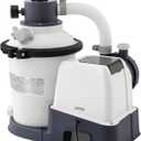 INTEX 925 GPH Krystal Clear Sand Filter Pump for Above Ground Pools, Swimming Pool Pump with Automatic Timer - Improved Circulation, Filtration, & Clarity