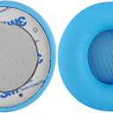 Geekria Replacement Ear Pads Compatible with Beats Solo Pro (A1881) Headphones, Ear Cushions (Light Blue)