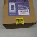 CML Decorator Wall Plates, 50 Pack Electrical Outlet Receptacle Covers, 1-Gang Switch Plates, Standard Size 2.76 x 4.5, Impact Resistant, UL Listed, White, Contractor 50 Pack