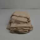 BRILLMAX 6 Pack Beige Tablecloths 70 x 120 Inch for 6ft or 8ft Rectangle Tables - Rectangular Bulk Linen Polyester Fabric Washable Cloth Cover for Wedding Reception Banquet Birthday Party