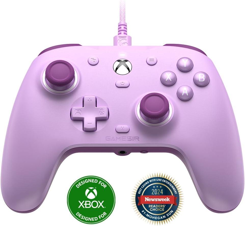 GameSir G7 SE Wired Controller for Xbox Series X|S, Xbox One & Windows 10/11, Plug and Play Gaming Gamepad with Hall Effect Joysticks/Hall Trigger, 3.5mm Audio Jack (Purple)