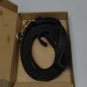 Guiding Star Leather Dog Leash 6ft, Dog Leashes for Large Dogs Heavy Duty, Soft Braided Handmade Leather Training Leash for Large & Medium Dogs (6ftx3/4inch, Black)