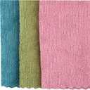 Vileda Microfibre Recycled 3 Cloths, Multicolor, Polyester, 3 Units (Pack of 1)
