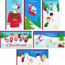 Hallmark Peanuts Christmas Card Holders or Money Holders Assortment, Charlie Brown & Snoopy (36 Cards with Envelopes)