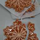 Cupcakes And Cashmere Melamine Appetizer Plates (Gingerbread Snowflake)
