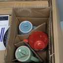 Elama Evelynn 20 Piece Mix and Match Multi-Colored Dinnerware Set in Assorted Colors