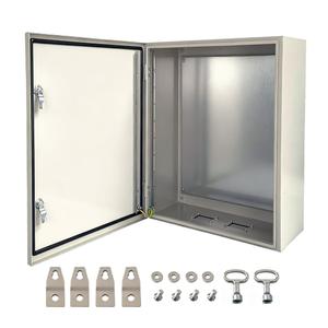 YcXingnon Steel Electrical Box, 24x16x12 Waterproof & Dustproof IP66 Steel Enclosure,1.5mm Carbon Steel Junction Metal Box for Indoor and Outdoor Wall Mounted