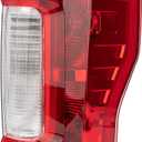Right Passenger Side Rear Tail Light Assembly Compatible With 2017-2019 Ford F-250 F-350 Super Duty Tail Light Rear Brake Lamps Replacement Taillights (w/o Blind Spot) (w/o LED)