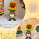 2 x Sunflower Doll Crochet with Card - Positive Appreciation Present for Teachers, Graduation, Mom, Inspirational Gift for Students, Kids,Women,Men, Coworker, Friend,Sister,Christmas, Birthday