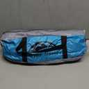 Happy Travel Beach Tent, UPF 50+ UV Protection Sun Shade Shelter for 3/4/5/6/7/8 Person, Portable Beach Canopy for Family & Baby, Lightweight & Easy Setup Beach Cabana with 3 Ventilation Mesh Windows (Sky Blue)