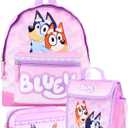 Bluey Backpack Set for Girls 3 Piece Childrens and Toddlers Kids School Bag with Lunch Box and Pencil Case