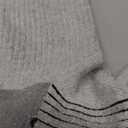 Bamboo Socks Summer, Sunew Unisex Thin Sweaty Feet Arch Support Compression-Fit Trekking Camping Hiking Home Training Anti Slip No Odor Crew Practice Dress Socks for Snowday Gray 3 Pairs, XL