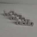 CERAMIC SIGN HELLO 3PCS