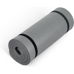 CAP Barbell 1-Inch High Density Exercise Yoga Mat with Strap | Multiple Colors