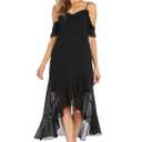 R&M Richards 6170 High Low Ruffle Formal Dress 8
