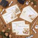 100 Pcs End of Year Award Certificates Certificate of Achievement 4 Design of Recognition for Students School Graduation Ceremony Certificate Achievement Awards(Music)
