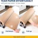 DIY Crew 24 Inch Paper Roll Dispenser and Cutter - Heavy-Duty Wall Mountable, Non Slip Tabletop - Kraft, Freezer, Butcher Paper - Up to 1000ft Rolls