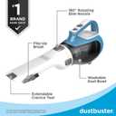 BLACK+DECKER dustbuster AdvancedClean Handheld Vacuum Cordless, Compact Home and Car Vacuum with Crevice Tool, Rotating Nozzle and Charging Station, Large Dust Bowl (CHV1410L)