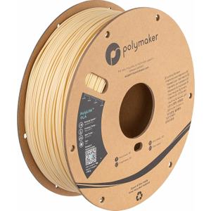 Polymaker PLA Filament, Cream 3D Printing PLA Filament 1.75mm 1kg - PolyLite 3D Printer PLA Filament, Dimensional Accuracy +/- 0.03mm, Compatible with Most 3D Printer, Cream