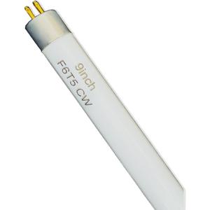 (6pack) 9'' F6T5/CW Fluorescent 4100K Cool White Bulb, 6 Watt Light T5 Linear Lamps Replacement Camping Lantern Tubes, F6T5/TTL Makeup Mirror