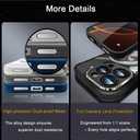 Magnetic Case for iPhone 16 Pro with 360Rotating Hidden Metal Kickstand Compatible with MagSafe Full Camera Protection Shockproof Phone Case for iPhone 16Pro 6.3" -Elegant Black