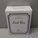 SUBEKYU Magnetic Lint Bin for Laundry Room, Wall Mounted Metal Lint Box Holder Can with Lid for Dryer,Lint Basket for Laundry Room Organization,White