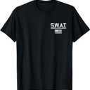 SWAT Law Enforcement Police S.W.A.T. T-Shirt (Small, Black)