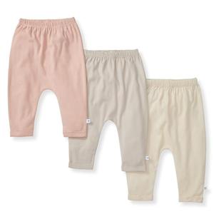 Burt's Bees Baby Unisex Baby Sweatpants, Knit Jogger Pants, 100% Organic Cotton Pants 3-6M Pink Sand 3pk